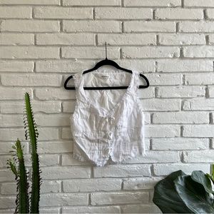 Reformation Brenda Linen Top Size 6